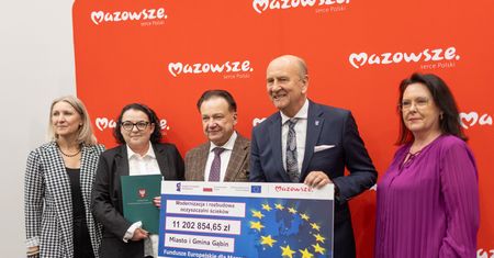 Ponad 11,7 mln zł z UE i samorządu Mazowsza dla Gąbina i strażaków