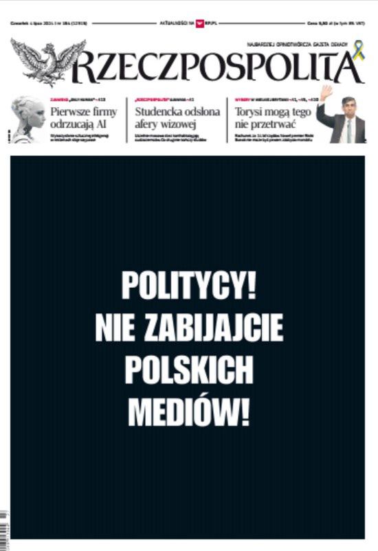 Protest w "Rzeczpospolitej"