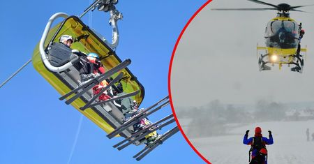 Chwile grozy na stoku narciarskim. 8-latka spadła z wyciągu