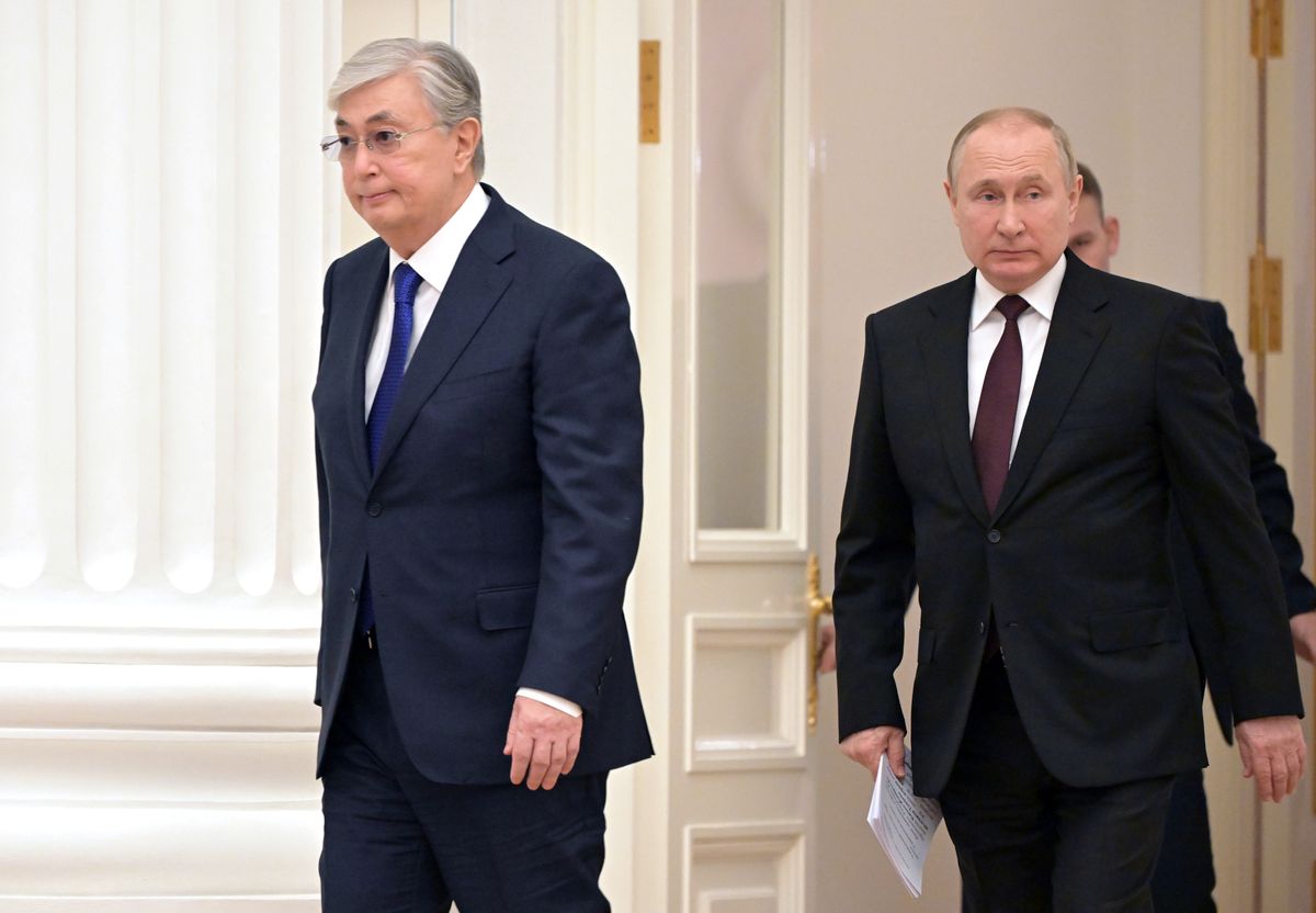  Kasym-Żomart Tokajew i Władimir Putin