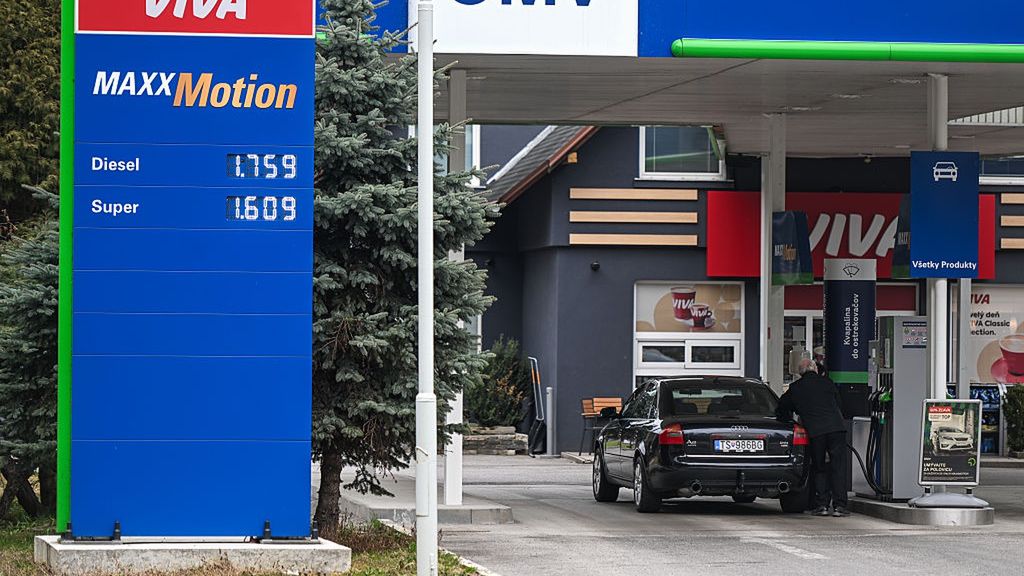 Stacja benzynowa na Słowacji
