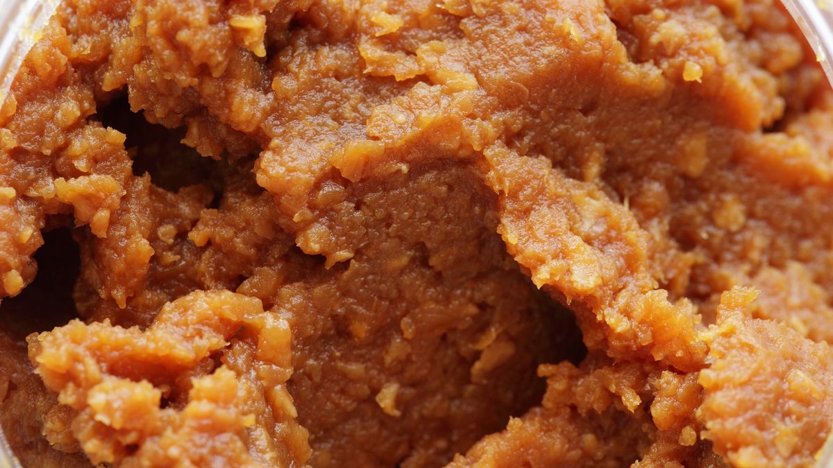 Miso,soybean paste,close up
Miso is fermented soybeans
kumacore