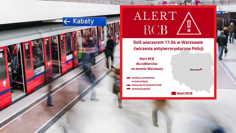 Alert RCB dla mieszkańców Warszawy. Uwaga na utrudnienia