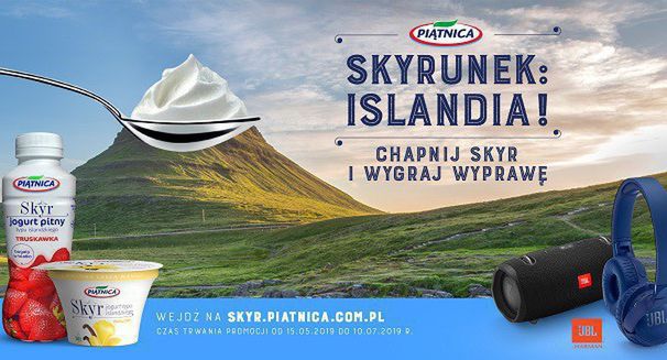 Rusza loteria jogurtów Skyr, do wygrania wycieczki na Islandię
