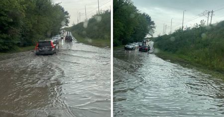Raport po burzach w powiecie lubelskim. Zalane ulice w Lublinie, zerwane dachy na budynkach w gminie Bychawa