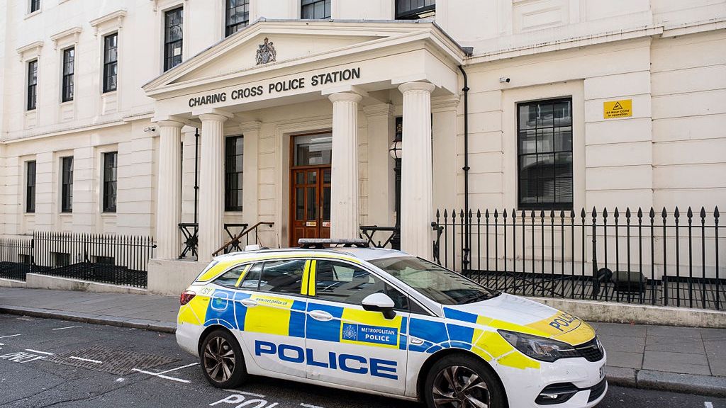 Charing Cross Police Station
Metropolitan Police Charing Cross Police Station on 4th October 2025 in London, United Kingdom. A recent BBC Panorama investigation has uncovered police at the station making racist and sexist comments leading to calls for reform within the service to root out racism and misogyny. The Metropolitan Police Service, formerly and still commonly known as the Metropolitan Police, is the territorial police force responsible for the prevention of crime and law enforcement in Greater London. (photo by Mike Kemp/In Pictures via Getty Images)
Mike Kemp
police, metropolitan, british, justice, english, london, emergency services, crime prevention, charing cross police station, law enforcement, united kingdom, britain, territorial, met police, met, urban, policing, metropolitan police service, the met, special measures