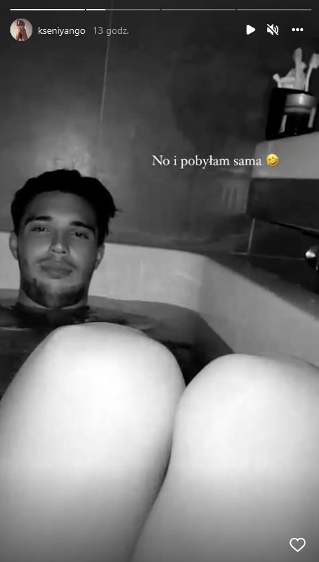 Leon Myszkowski z dziewczyną w wannie
