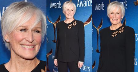 70-letnia Glenn Close w czerni na rozdaniu nagród