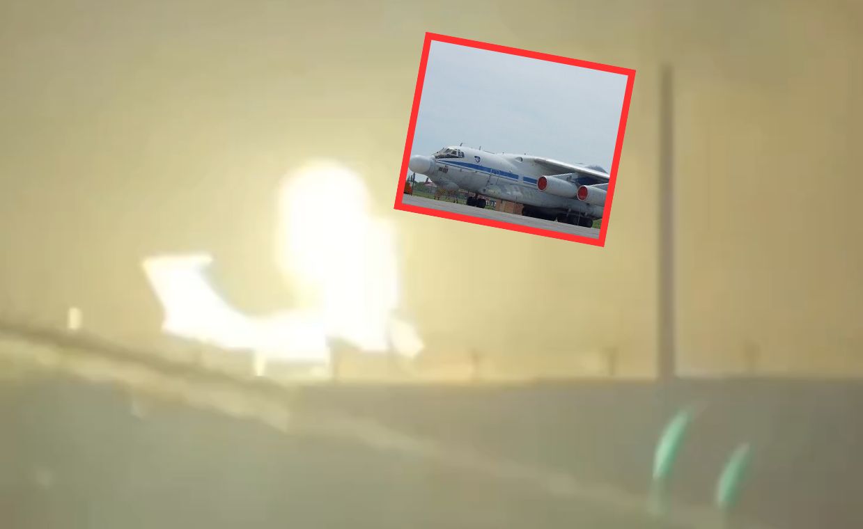 A-60 trafiony. Płonie rosyjska baza lotnicza