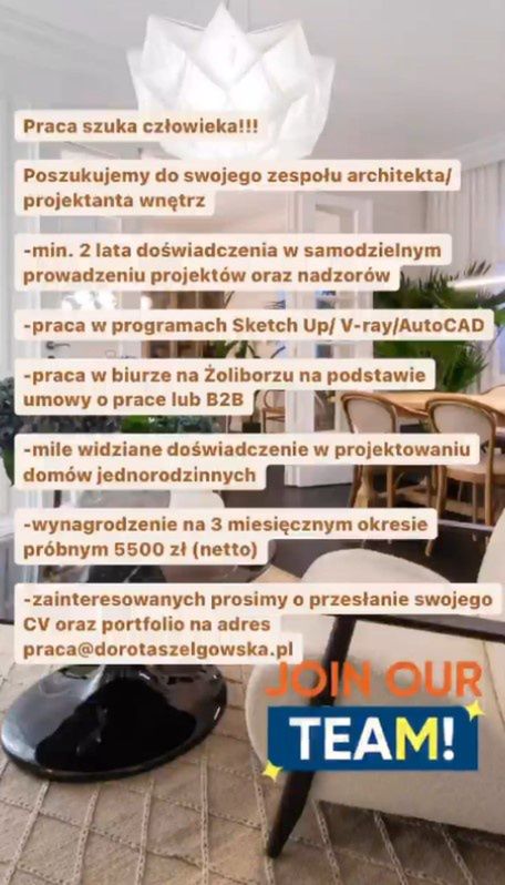 Dorota Szelągowska szuka pracownika