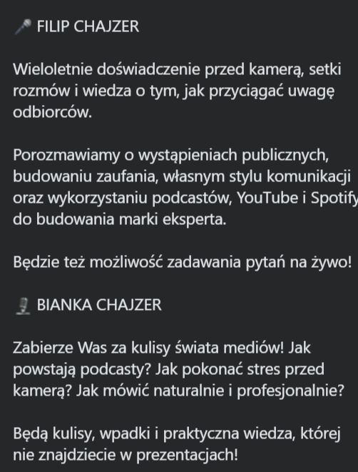 Post ekspertki nieruchomości o Filipie i Biance Chajzerach