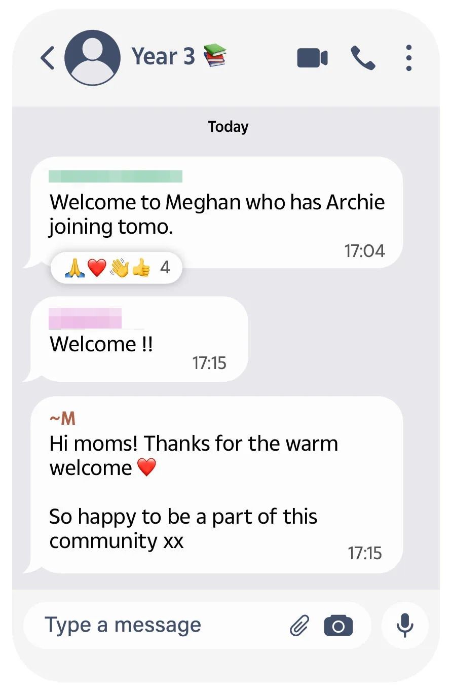 Screen z grupy, na którą dodano Meghan Markle
