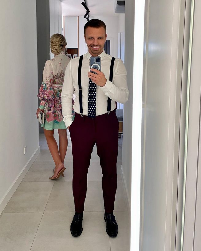 Marcin Hakiel z partnerką