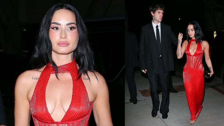 Demi Lovato w drodze na świąteczną imprezę