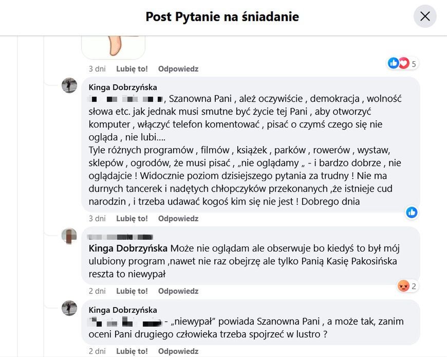 Kinga Dobrzyńska stanowczo odpisała na negatywne komentarze