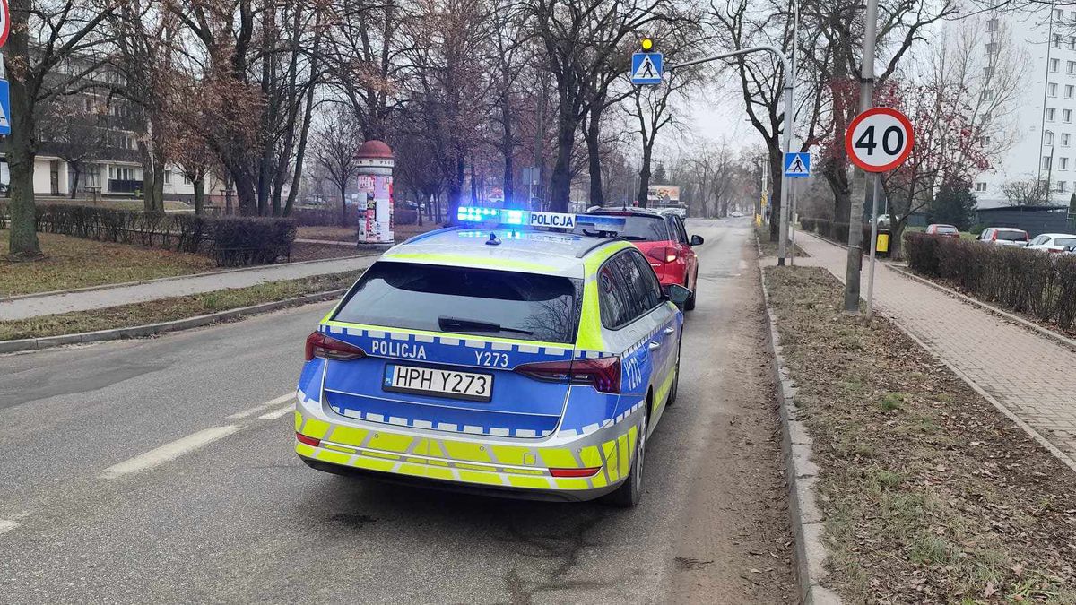 Zdarzenie drogowe na ul. Dobrzyńskiej
