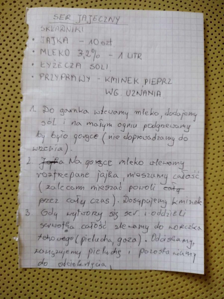 Tradycyjny przepis na ser jajeczny