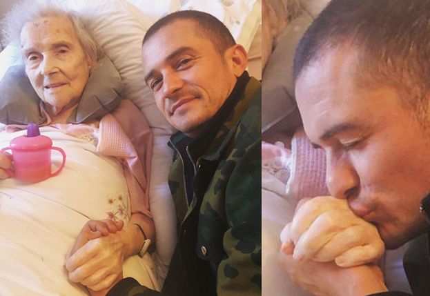 Orlando Bloom żegna umierającą babcię na Instagramie: "Jestem wdzięczny, że cię mam"