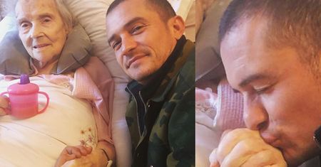 Orlando Bloom żegna umierającą babcię na Instagramie: "Jestem wdzięczny, że cię mam"