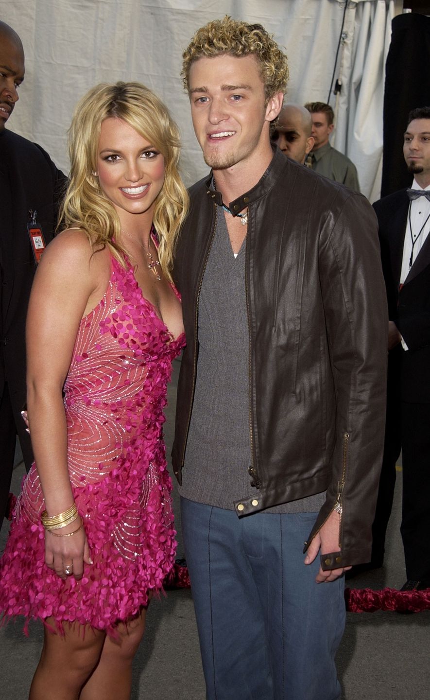 Britney Spears i Justin Timberlake na gali American Music Awards w 2002 roku