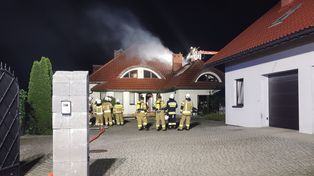 Zginął w pożarze pod Wieliczką. Żona usłyszała zarzut