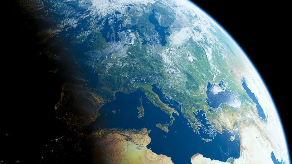 Ziemia widziana z kosmosu - zdjęcie poglądowe
