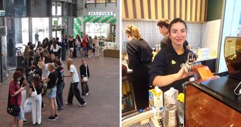 Bielsko-Biała: Starbucks już otwarty - zobacz zdjęcia. Kultową kawiarnię w Galerii Sfera powitało sporo ludzi. Była duuuuża kolejka