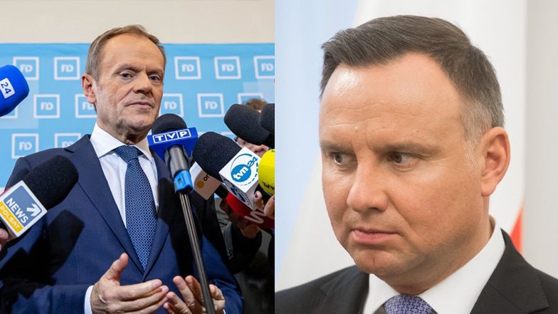 Donald Tusk miażdży Andrzeja Dudę podczas przemówienia w Białymstoku: "Nie ma ODWAGI I CHARAKTERU"