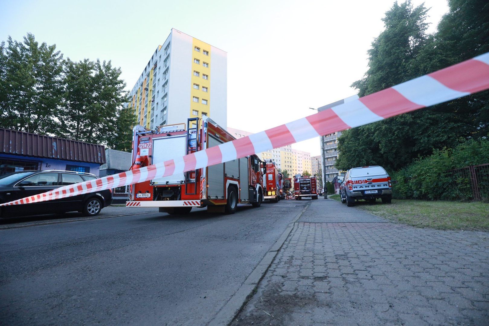Wybuch gazu na ul. Felińskiego w Bytomiu