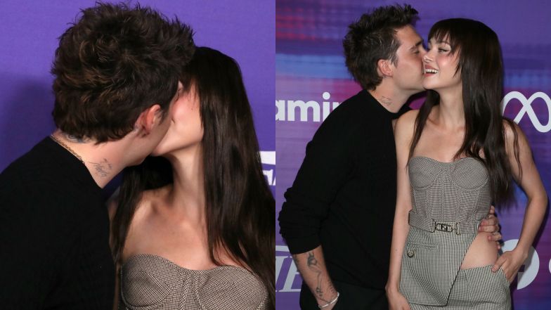 Nicola Peltz i Brooklyn Beckham na ściance