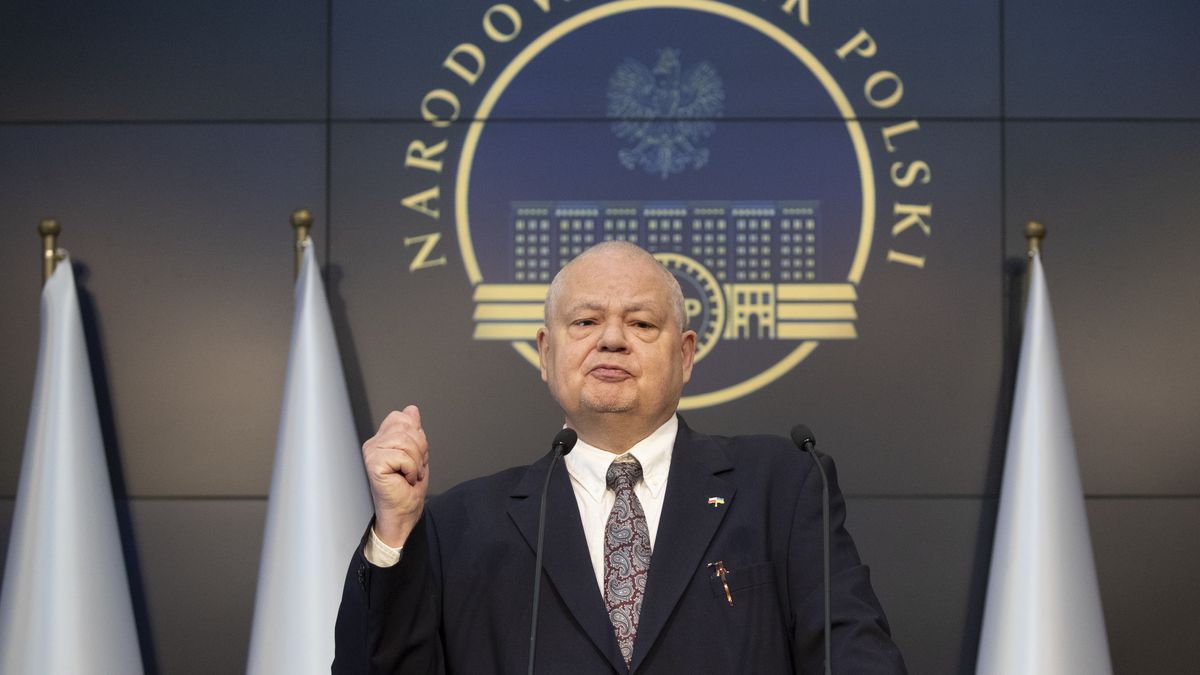 06.05.2022. Warszawa. Konferencja prasowa prezesa Narodowego Banku Polskiego po posiedzeniu Rady Polityki Pienieznej.  n/z Adam Glapinski