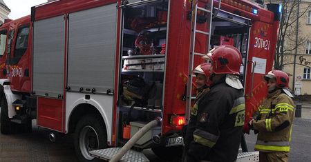 Pożar w szkole w centrum Lublina. Ewakuowano uczniów i pracowników
