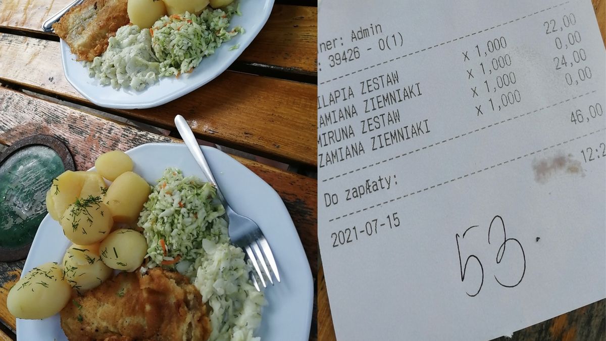 Cena jak cena - uwagę zwraca tzw. paragon kelnerski