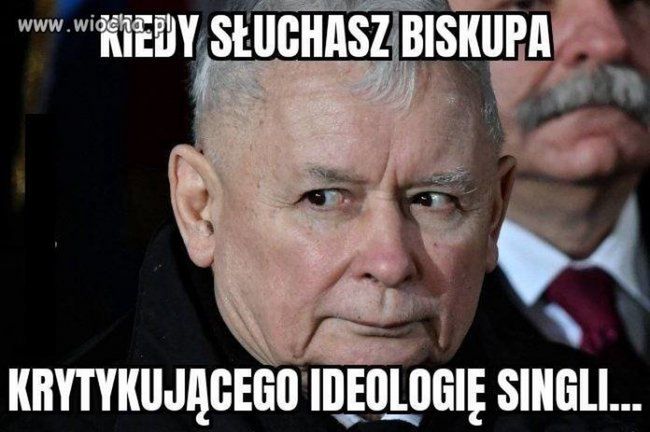 "Ideologia singli" - memy. Internauci bezlitośni po słowach abp Jędraszewskiego