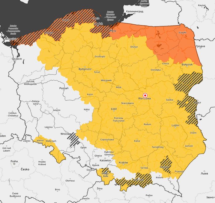 Ostrzeżenia przed silnym wiatrem 16 grudnia