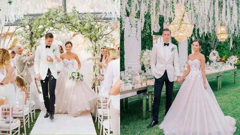 Ślub Mariny Łuczenko i Wojciecha Szczęśnego