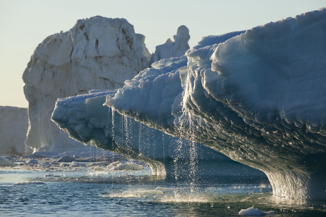 Glaciers in Greenland are melting at an alarming rate.