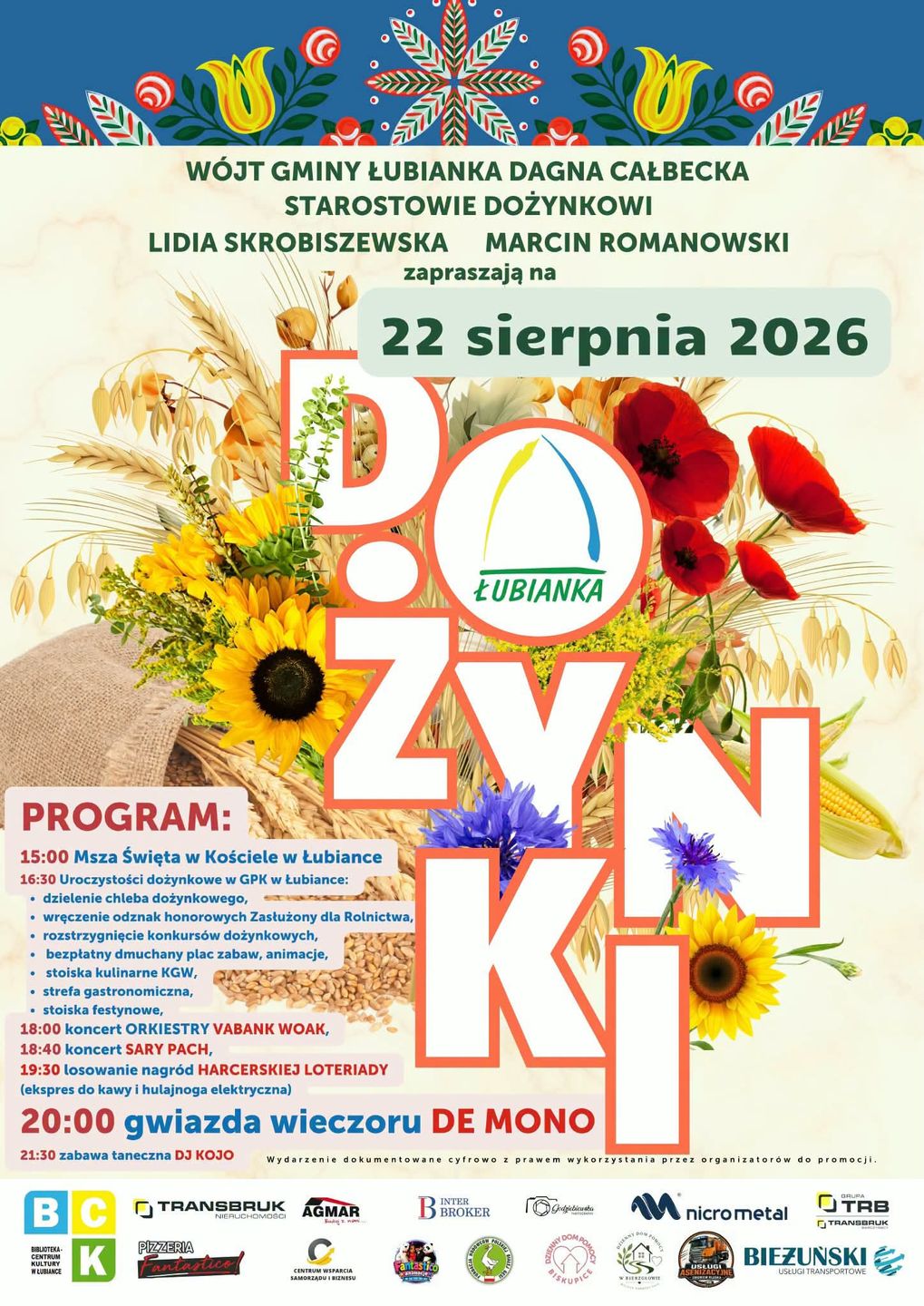 Dożynki Gminy Łubianka