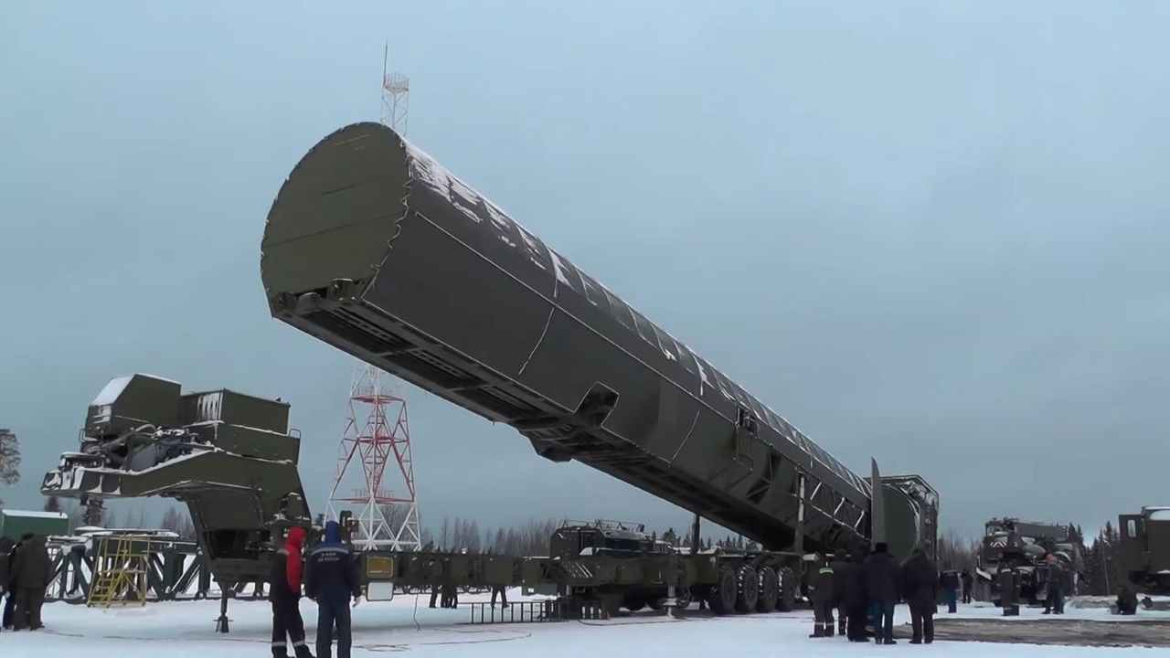Intercontinental ballistic missile RS-28 Sarmat.