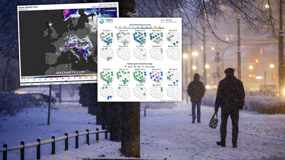 Gdzie spadnie śnieg w święta?
