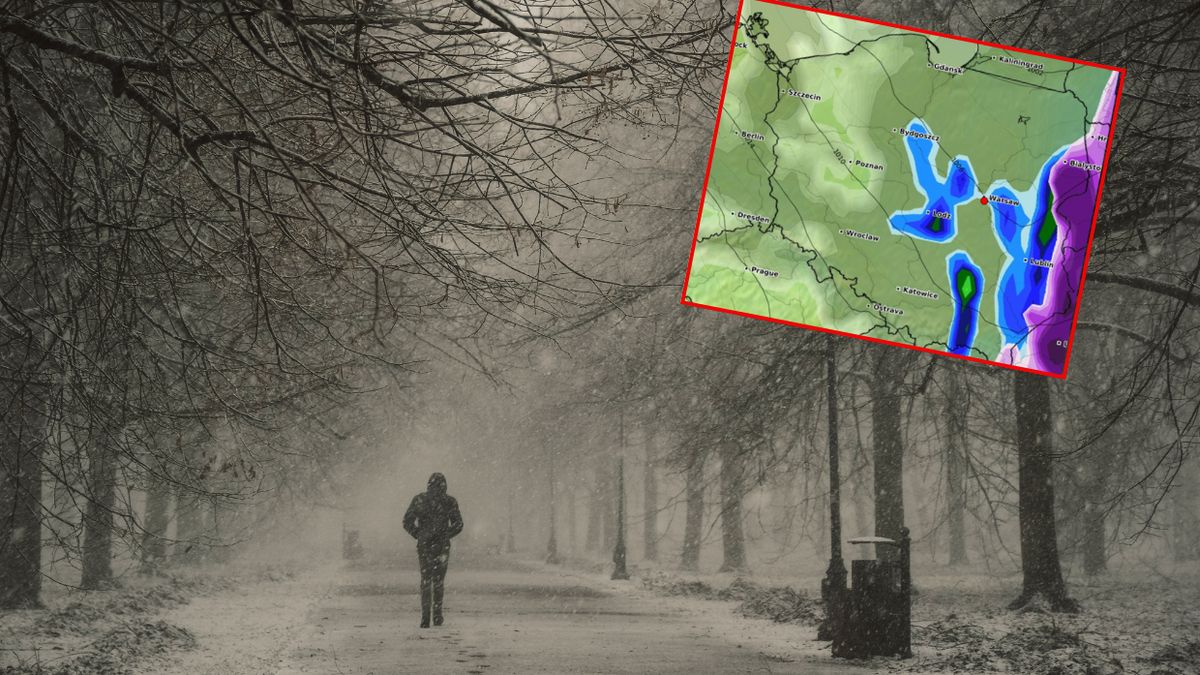 W części Polski spadnie śnieg