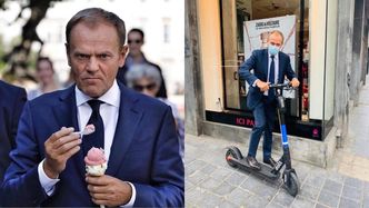 "Młodzieżowy" Donald Tusk pozuje na hulajnodze: "Nigdy więcej SŁUŻBOWEJ LIMUZYNY" (FOTO)