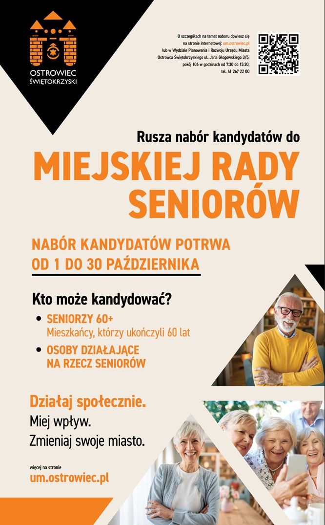 Rusza nabór do Miejskiej Rady Seniorów