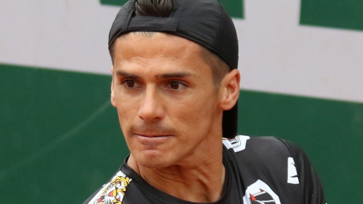 Federico Coria na korcie Roland Garros