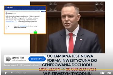Fałszywe reklamy z Karolem Nawrockim i Money.pl