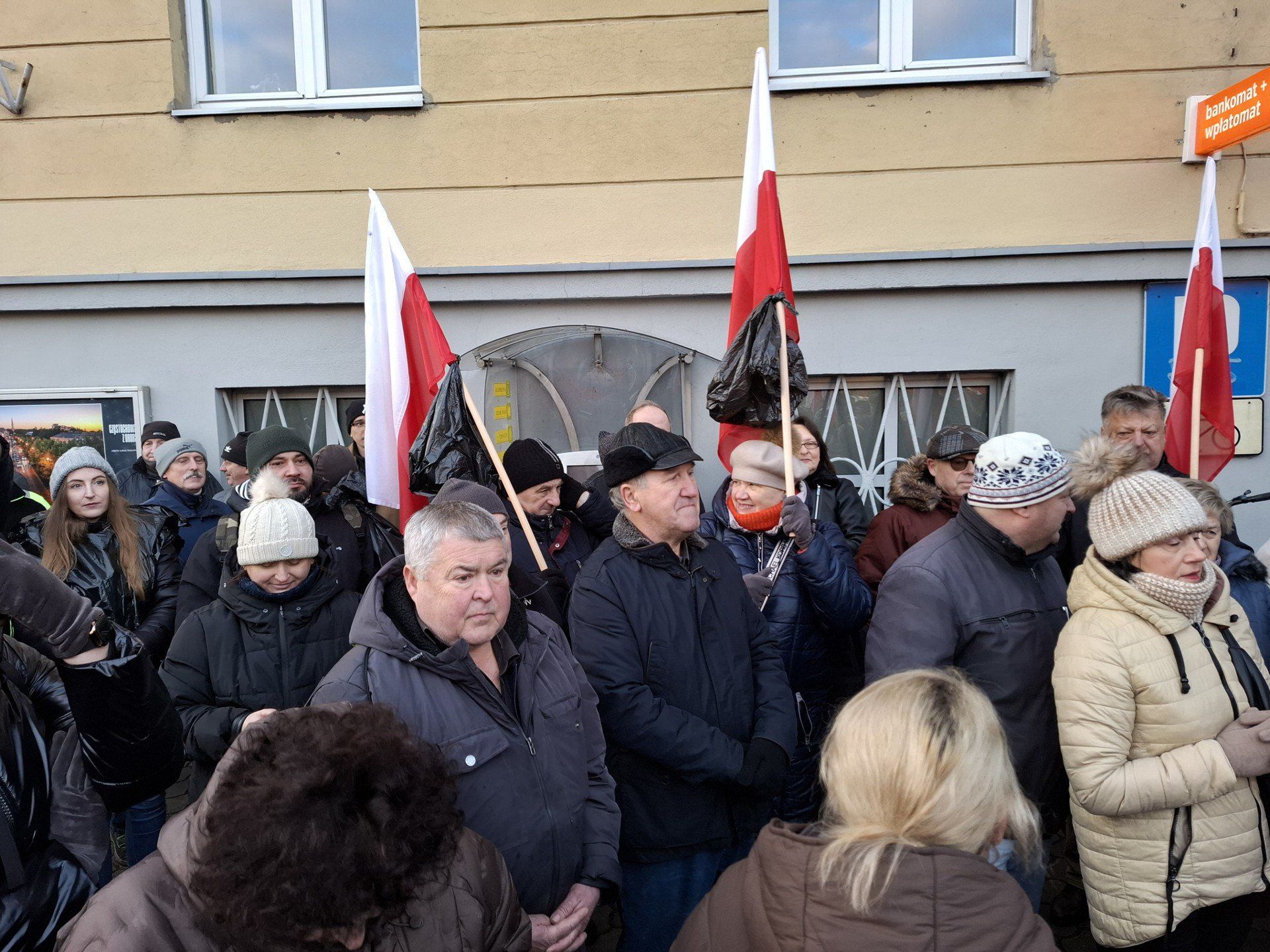 Protest mieszkańców gminy Poczesna w Częstochowie