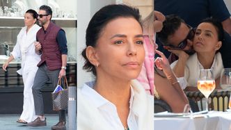 Naturalna Eva Longoria, jej przystojny mąż i ich splecione dłonie mkną na romantyczny lunch. Słodziaki? (ZDJĘCIA)