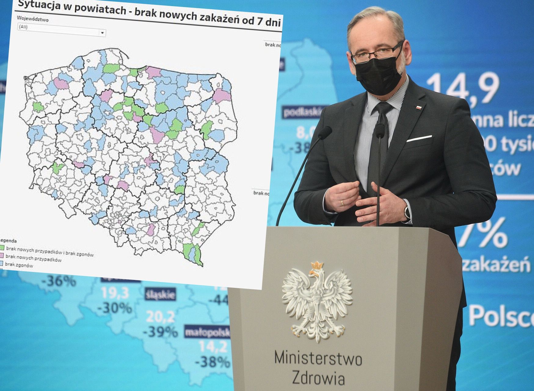 Koronawirus w Polsce. Oto regiony gdzie od wielu dni nie było zakażeń i zgonów
