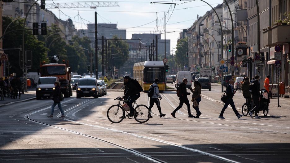 Na zdjęciu przejście dla pieszych w Berlinie