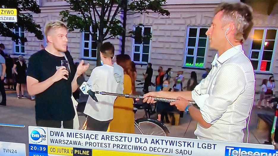 Paweł Łukasik z TVN i aktywista LGBT